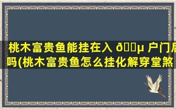 桃木富贵鱼能挂在入 🐵 户门后吗(桃木富贵鱼怎么挂化解穿堂煞)